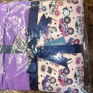 Monkeeroos Purple Monster Madness Toddler Quilted Blanket 40x60 NIB